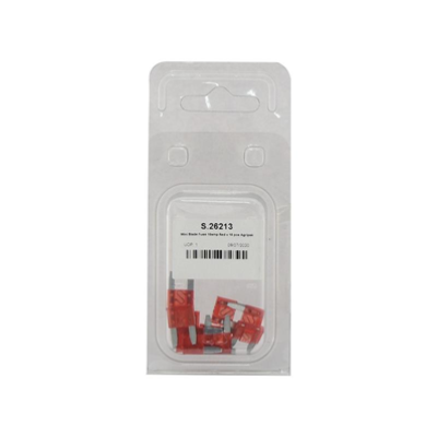 FUSÍVEL FICHA 10A MINI VERMELHO