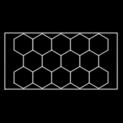 CONJUNTO DE CANDEEIROS DE TECTO HEXAGONAIS